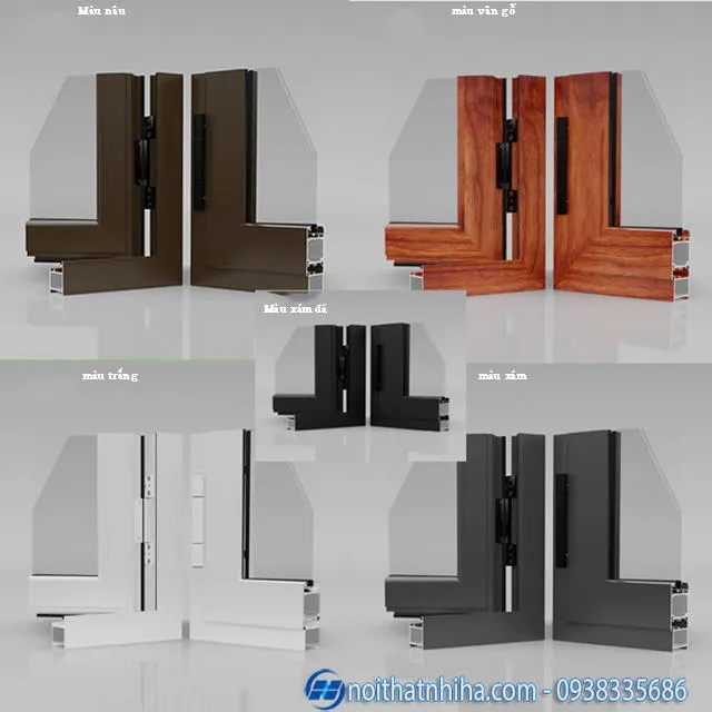 Profile cắt ngang của cửa nhôm Topal