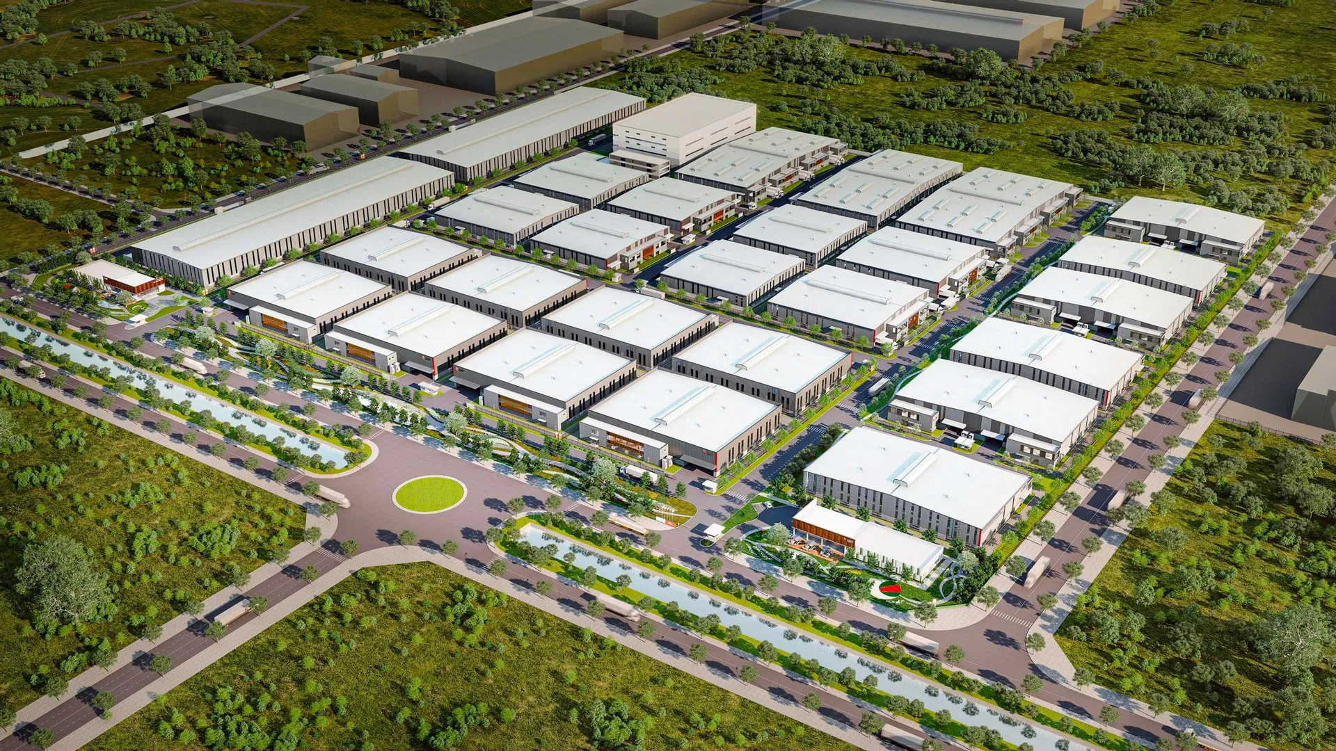 Phối cảnh toàn khu Industrial Centre Yen Phong Expansion — khu công nghiệp cao cấp tại Bắc Ninh