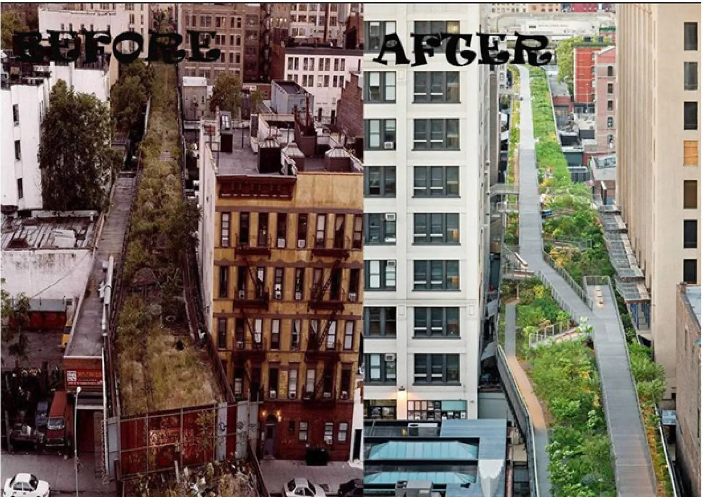 Cải tạo Kiến trúc cảnh quan thích ứng với hoàn cảnh mới — dự án Công viên trên cao Highline tại Manhattan, New York