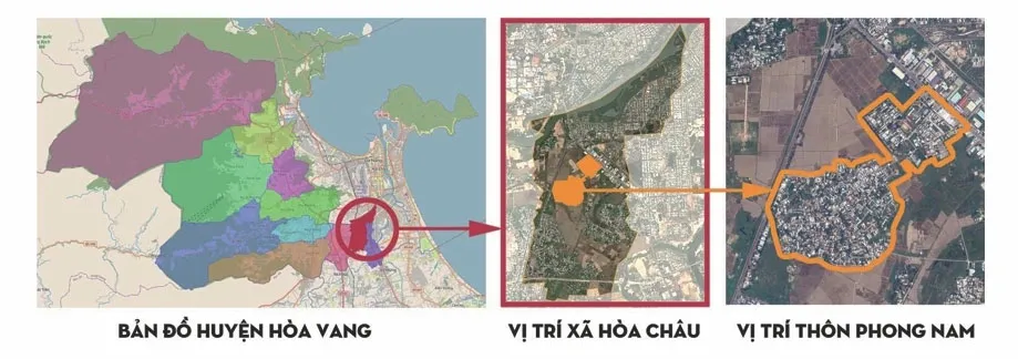 Bản đồ Thôn Phong Nam, Xã Hòa Châu, huyện Hòa Vang