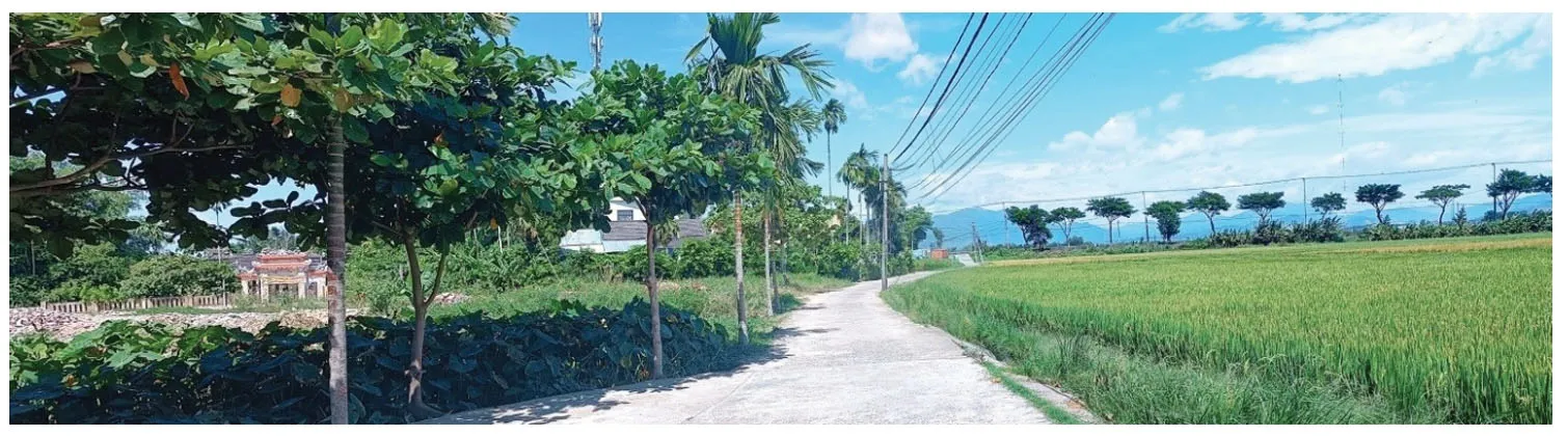 Đường bao quanh Làng Phong Nam