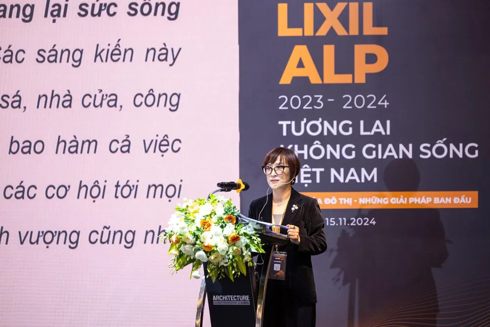 PGS.TS.KTS Phạm Thúy Loan – Chuyên gia Quy hoạch Chiến lược phát biểu tại hội thảo ALP về trẻ hóa đô thị