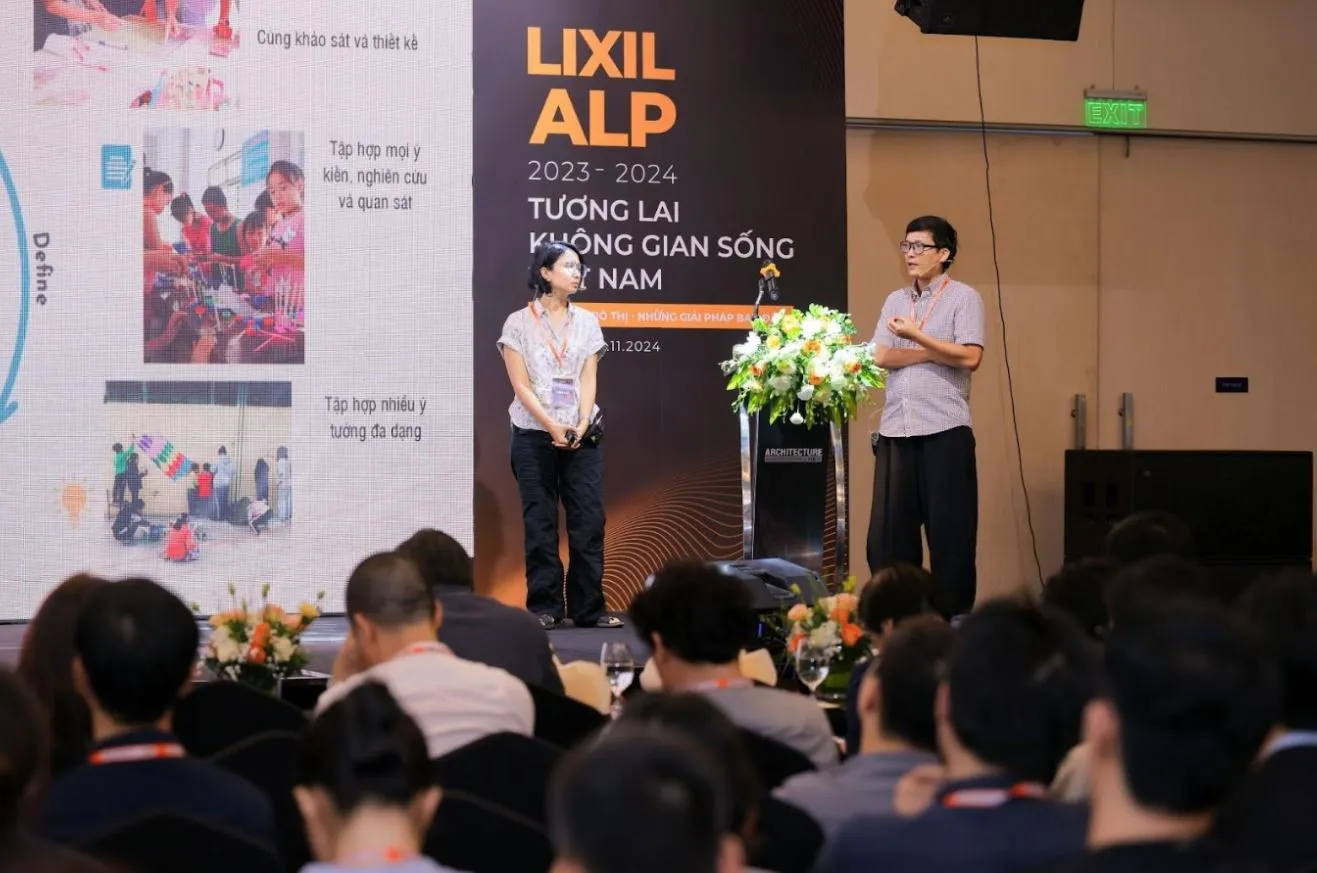 Đại diện Think Playgrounds trình bày giải pháp cải tạo không gian công cộng