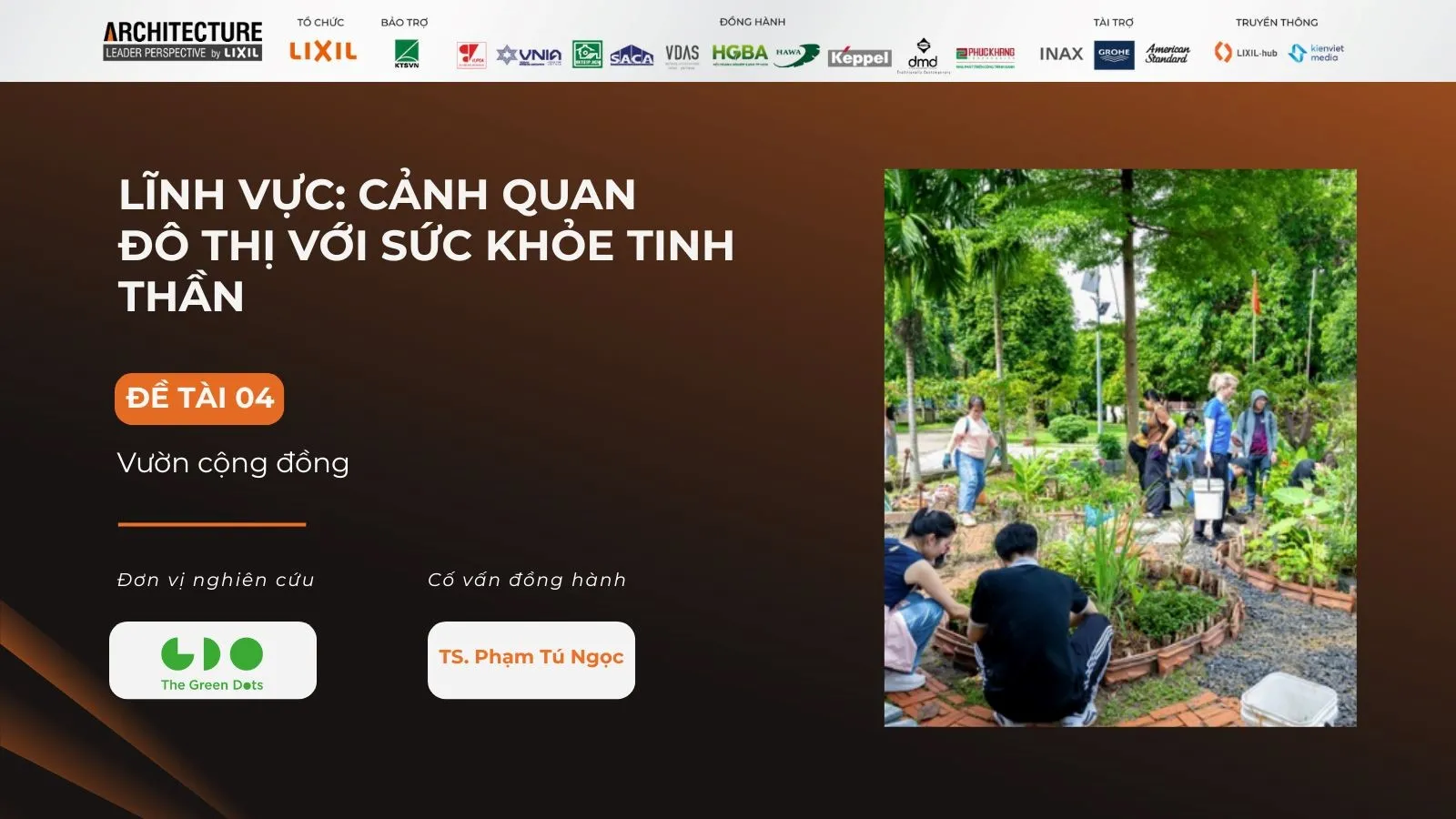 Mô hình vườn cộng đồng tích hợp không gian xanh thực dụng và khu vực sinh hoạt chung cho cư dân