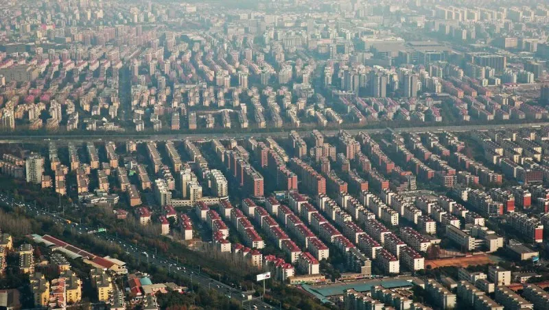 Khu nhà ở xã hội quy mô lớn đang phát triển tại một đô thị sầm uất ở Trung Quốc