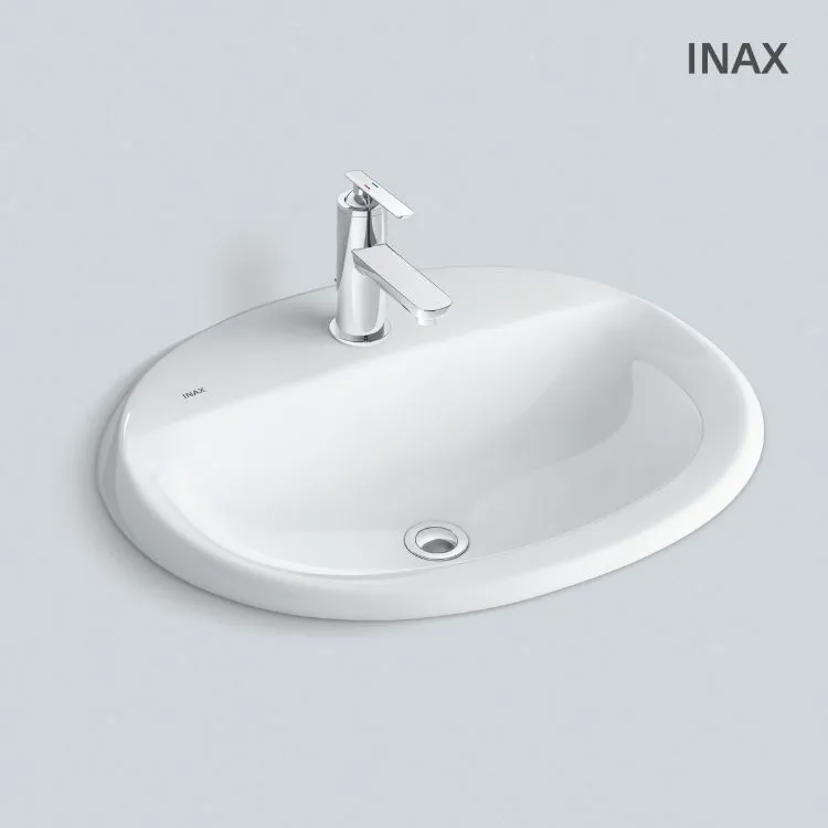 Lavabo dương vành INAX tạo điểm nhấn cá tính