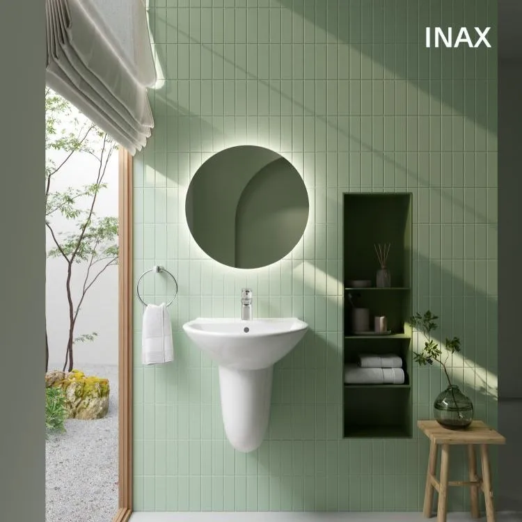 Bồn rửa mặt treo tường INAX phù hợp với không gian nhỏ