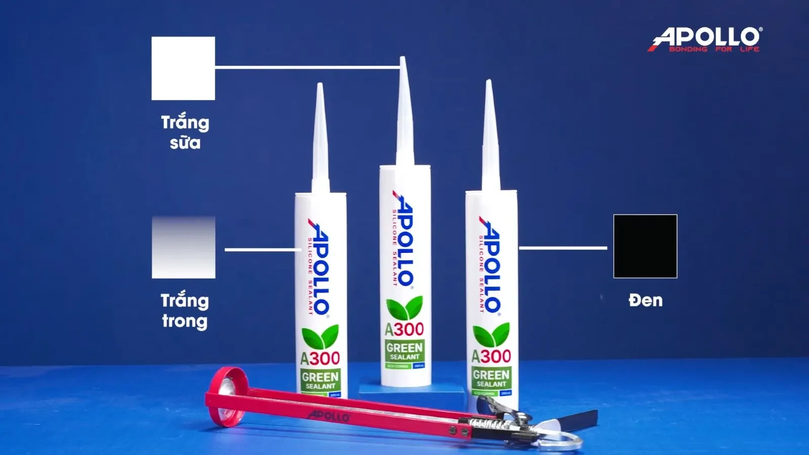 Hệ màu thông dụng của Apollo A300 Green Sealant đáp ứng đa dạng phong cách kiến trúc