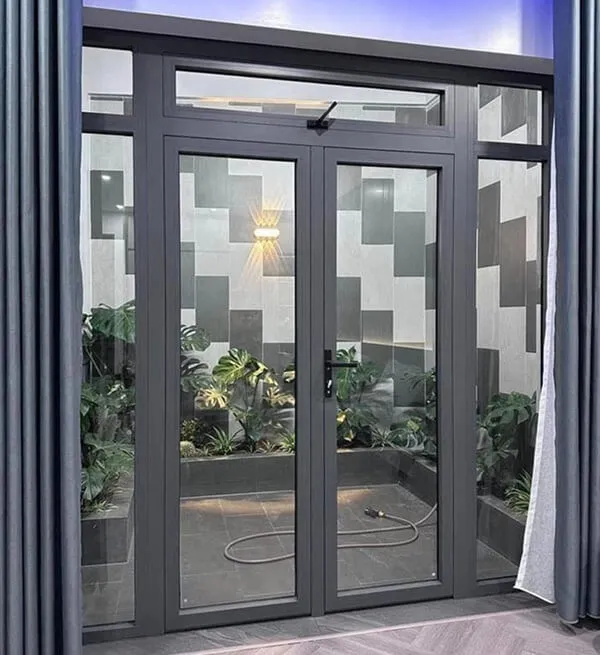 Cửa ra vào cho nhà ở với mặt kính Low-E chắc chắn