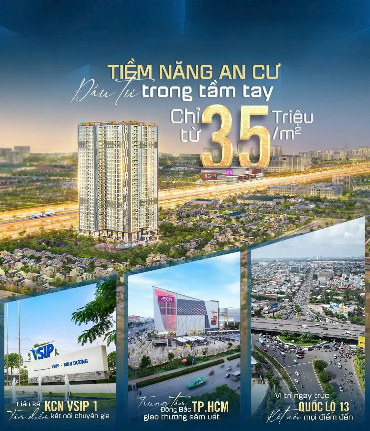 Mở bán căn hộ Diamond Boulevard mặt tiền Quốc lộ 13