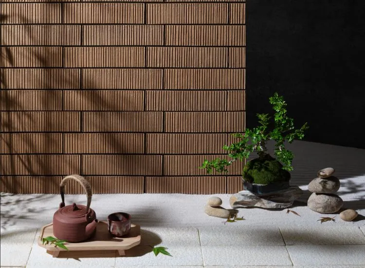Mẫu gạch ốp lát Imperial Mosaic với thiết kế gờ nổi đặc trưng tạo hiệu ứng ánh sáng