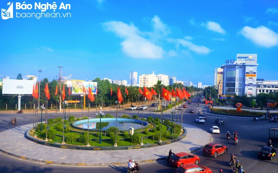 Một góc trung tâm thành phố Vinh