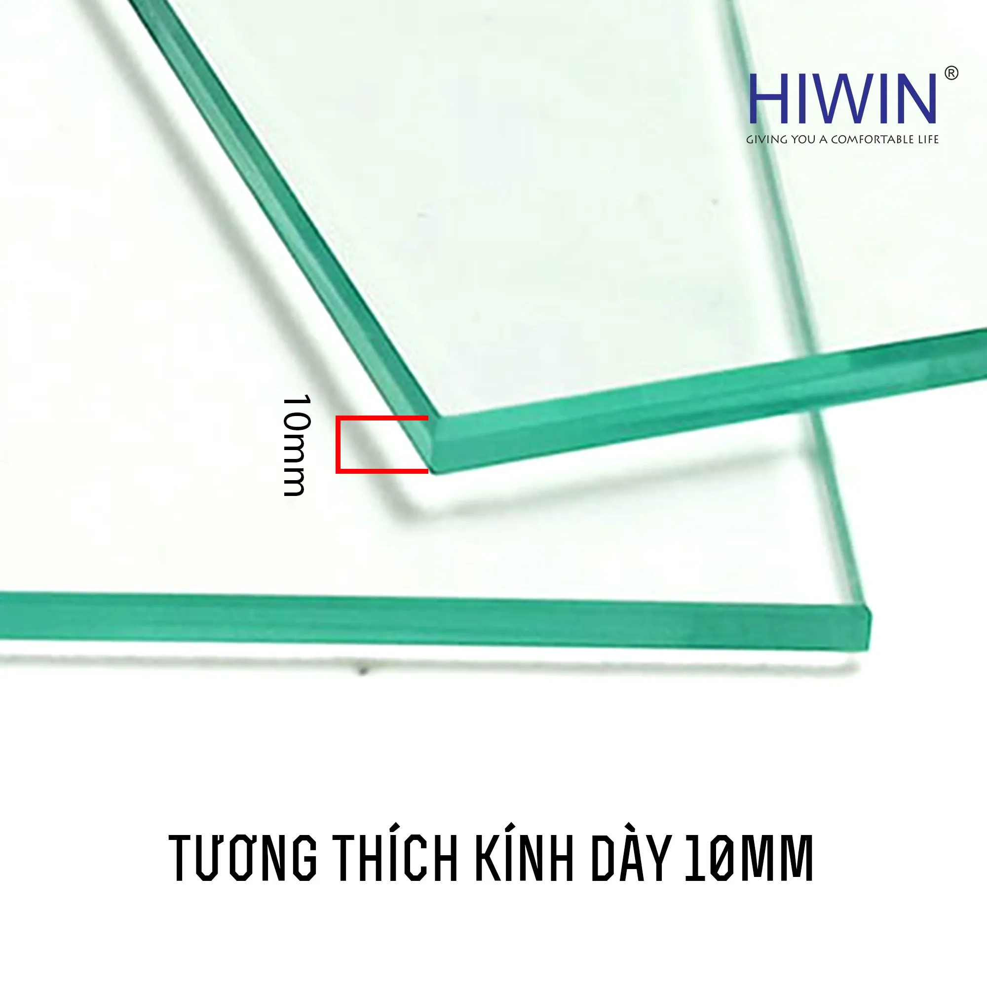 Tương thích kính cường lực 10mm cho bản lề cabin phòng tắm.