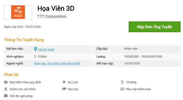 Mức lương tăng theo năm kinh nghiệm