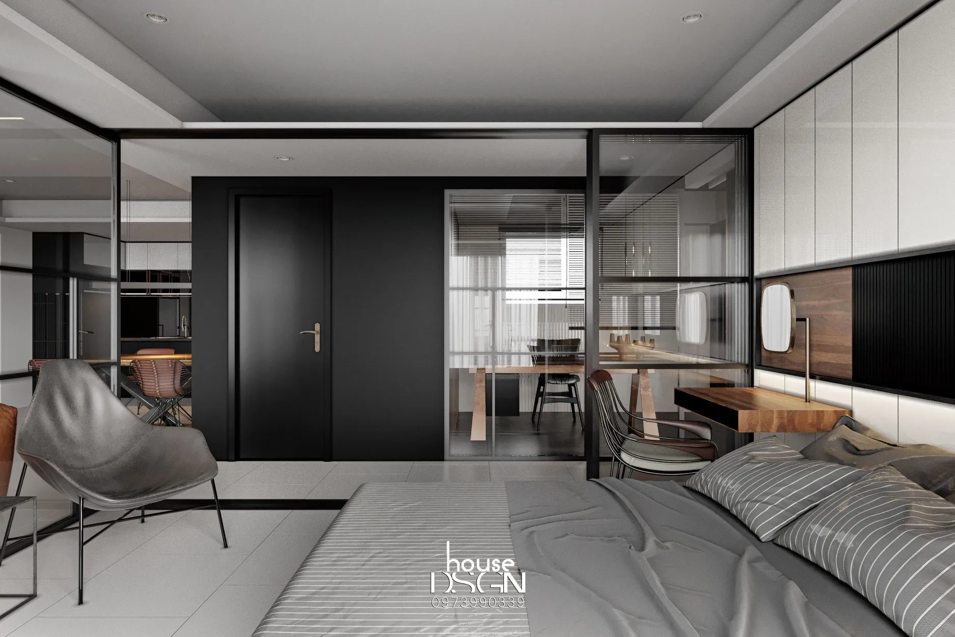 Phòng ngủ Minimalism với ánh sáng tự nhiên
