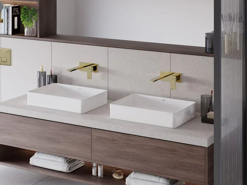 Lavabo đôi tiết kiệm thời gian sử dụng