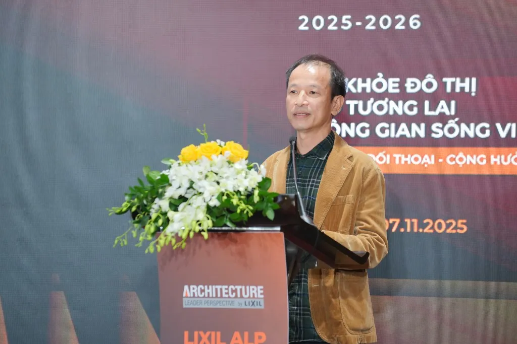 KTS Hoàng Thúc Hào, Phó Chủ tịch Hội Kiến trúc sư Việt Nam, KTS trưởng Văn phòng 1+1>2 phát biểu