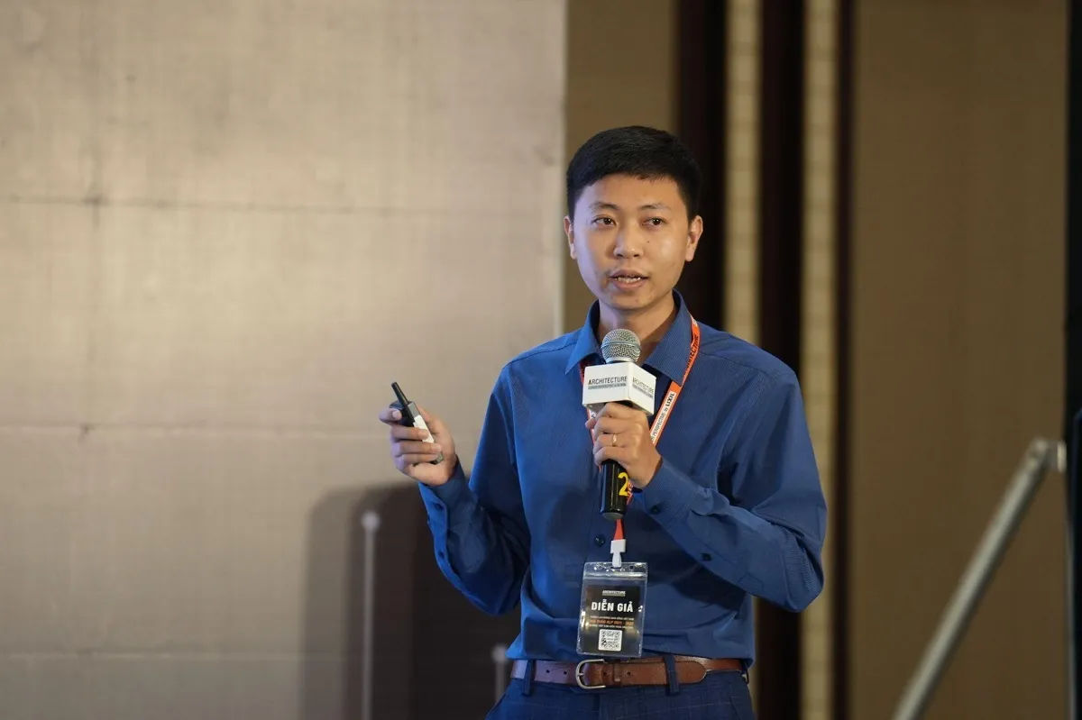 KTS Phạm Hải Đăng trình bày đề tài nghiên cứu tại hội thảo ALP