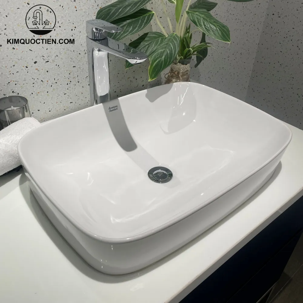 Lavabo American Standard với công nghệ men sứ tiên tiến ngăn ngừa vi khuẩn bám dính hiệu quả