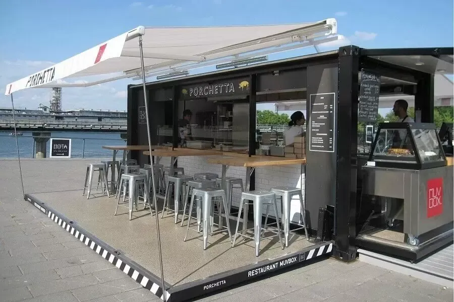 Quán café container