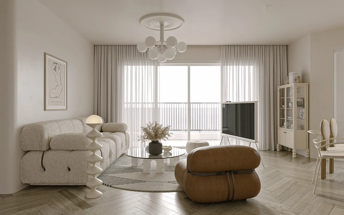 Phong cách Wabi Sabi với thiết kế đơn giản tối giản giúp tạo cảm giác thoải mái