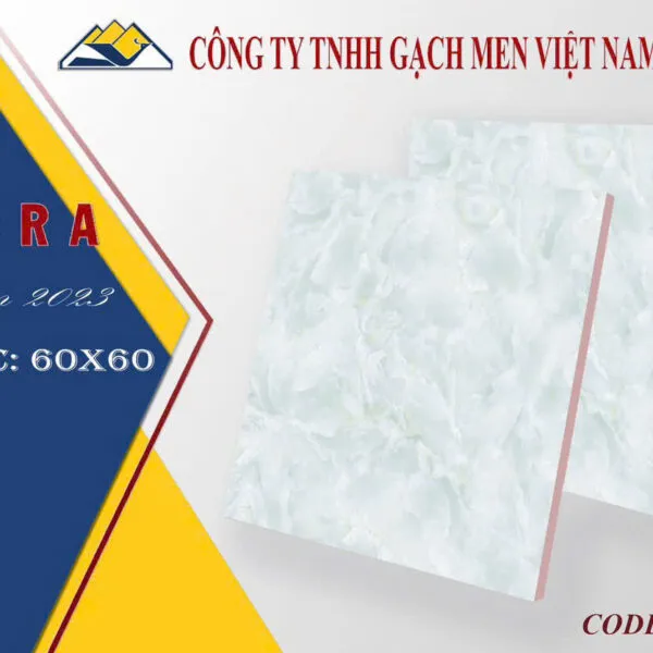 Gạch lát nền Porcelain 60x60 màu trung tính với bề mặt chống trầy xước cao cấp