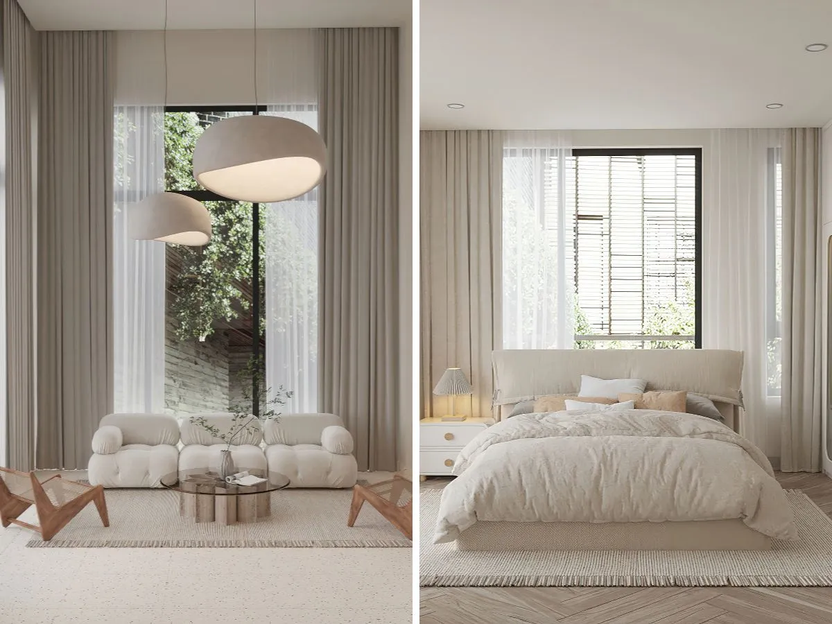 Mẫu nội thất phong cách Wabi Sabi