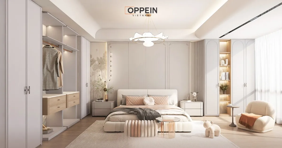 Mẫu phòng ngủ tối giản dịu dàng dành cho bé gái