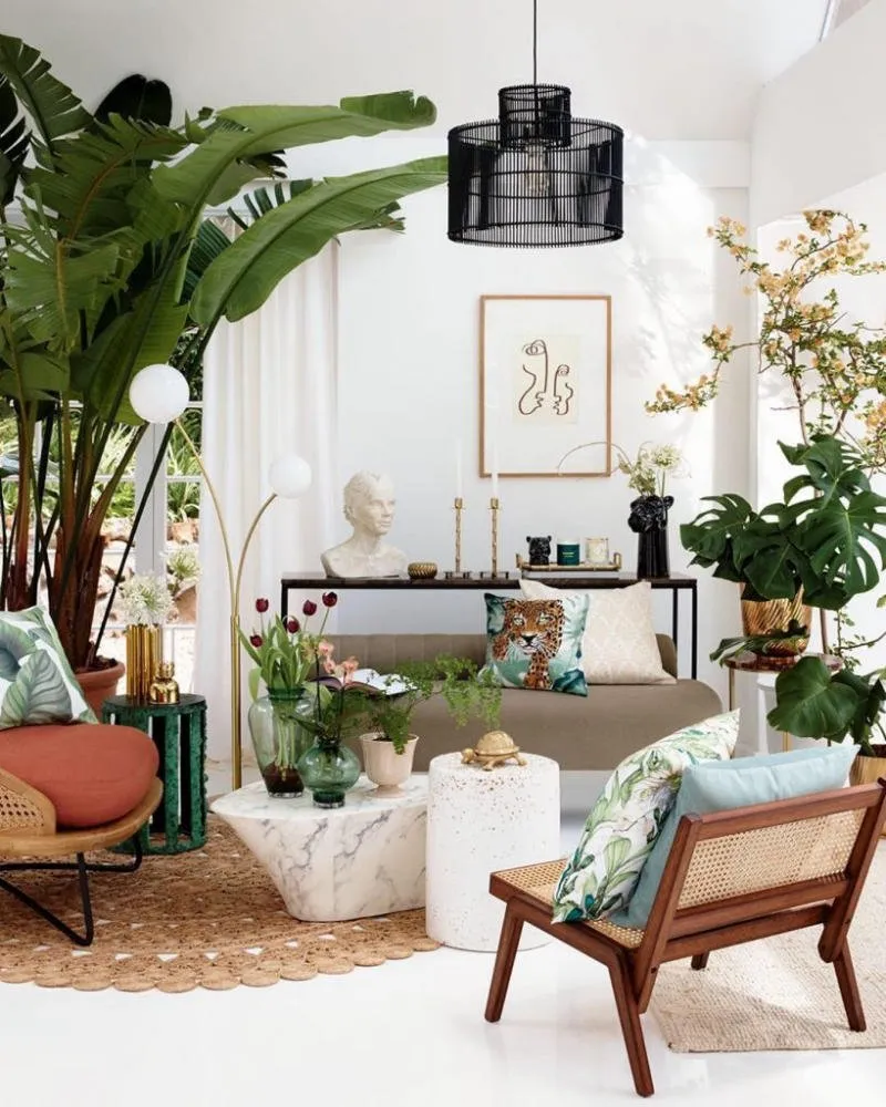 phong cách nội thất tropical