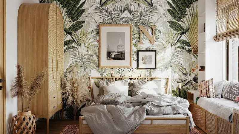 Thiết kế phòng ngủ phong cách tropical