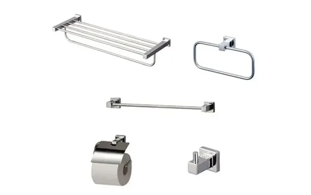 Hệ thống phụ kiện phòng tắm cao cấp TOTO với lớp mạ crom-niken bền bỉ