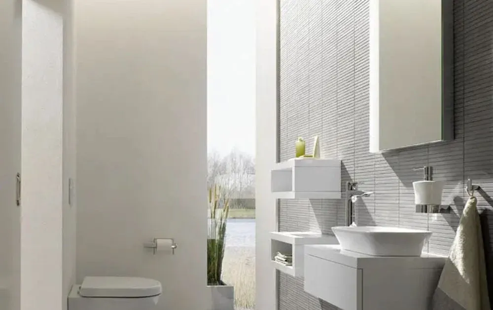 Thanh treo khăn tích hợp sấy nhiệt giúp khăn khô nhanh, hạn chế vi khuẩn
