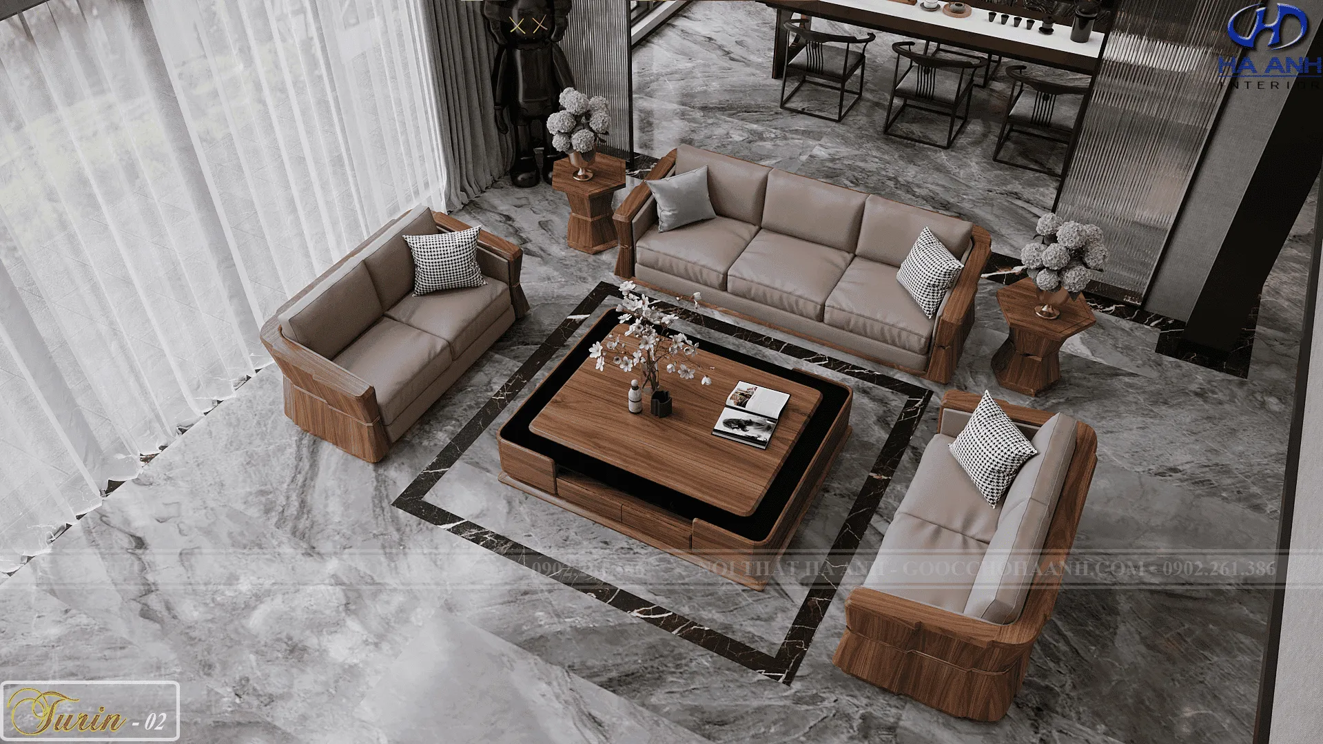 Bộ sofa Turin 02 kiêu sa và quý phái
