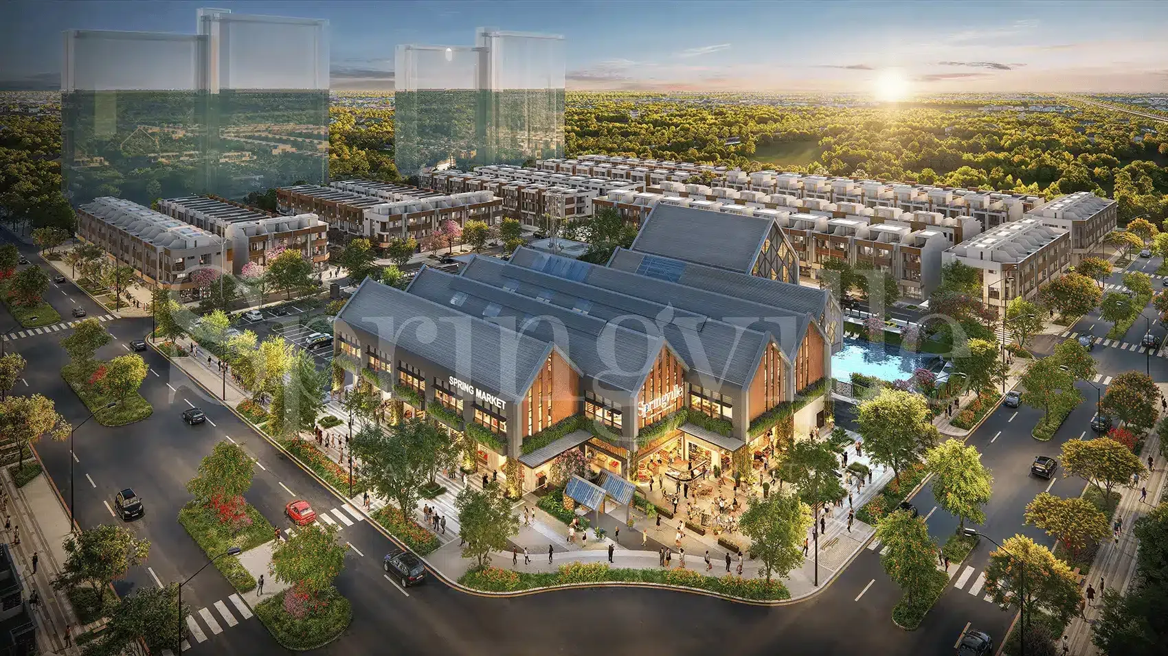 Spring Ville – Khu đô thị đẳng cấp với các tiện ích quốc tế và không gian sống hòa quyện thiên nhiên.