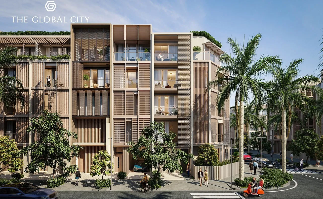 Phố thương mại Soho với thiết kế kiến trúc đô thị hiện đại, kết hợp không gian mở và hoạt động cộng đồng