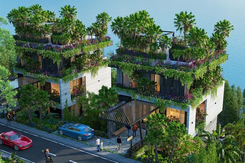 Biệt thự trên đảo với thiết kế sinh khí hậu học