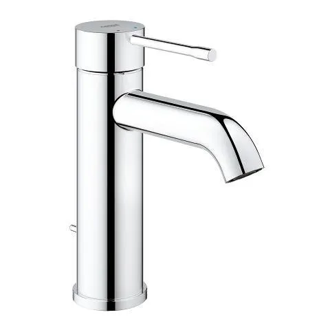 Vòi chậu Grohe Essence mã số 23589001 với thiết kế thân trụ mạ Crom sáng bóng cho không gian phòng tắm hiện đại