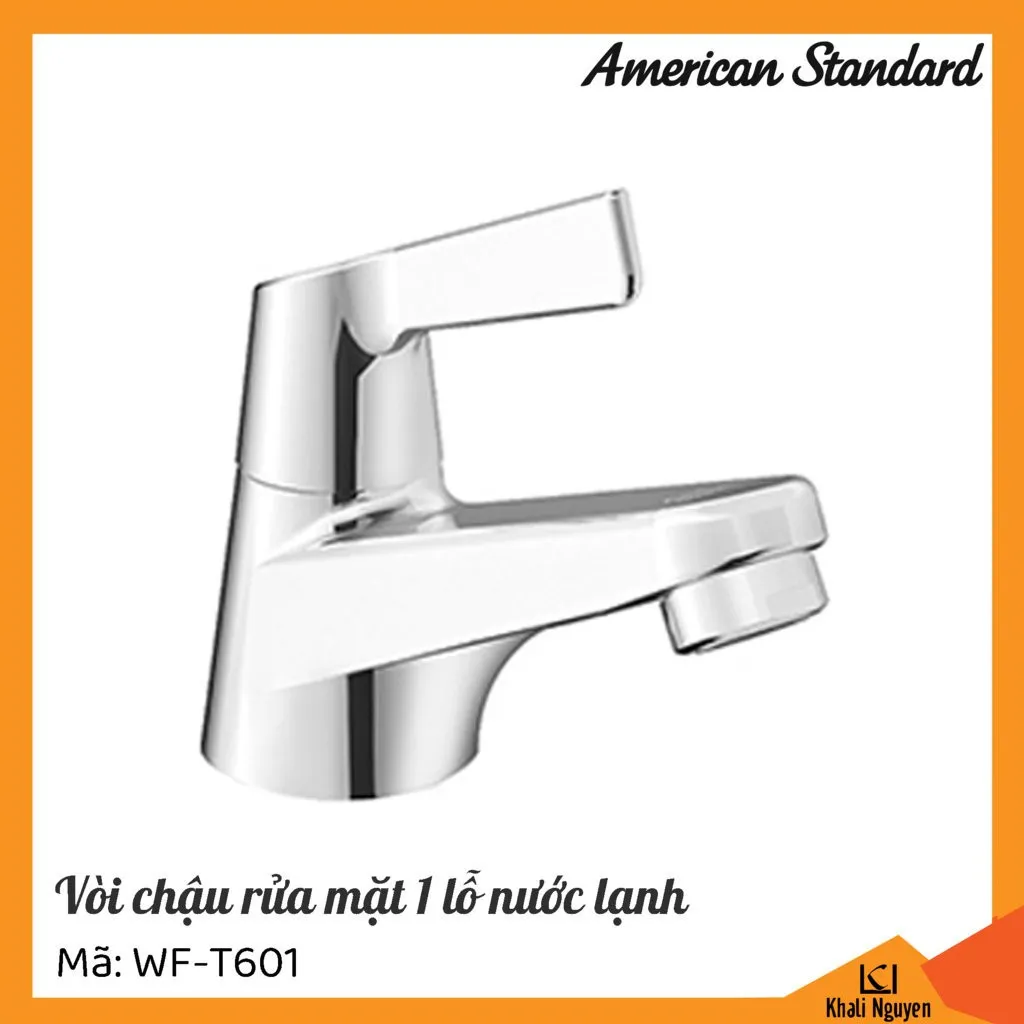 Vòi lavabo American Standard Winston WF-T601 lắp đặt trên lavabo treo tường